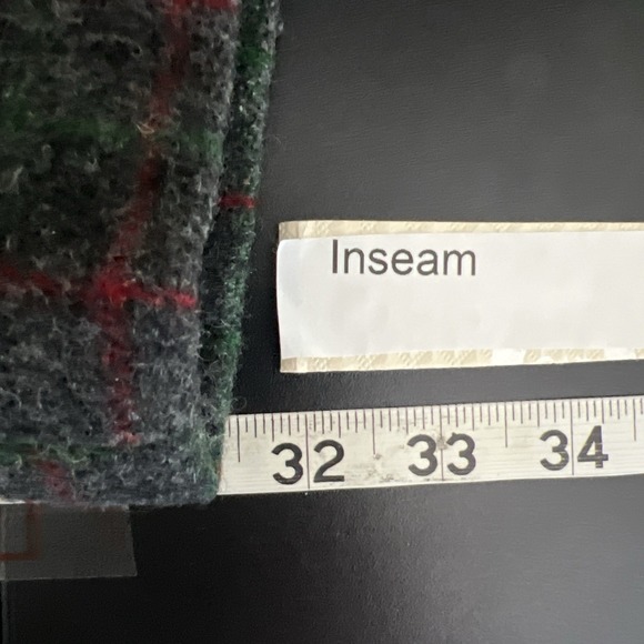 VINTAGE JOHNSON WOOLEN GRAY STRIPED HEAVY WOOL PANTS Sz 37 X 31.5 Thick - Picture 13 of 14